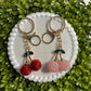 Rhinestone Cherry Key Chain SOLD INDIVIDUALLY