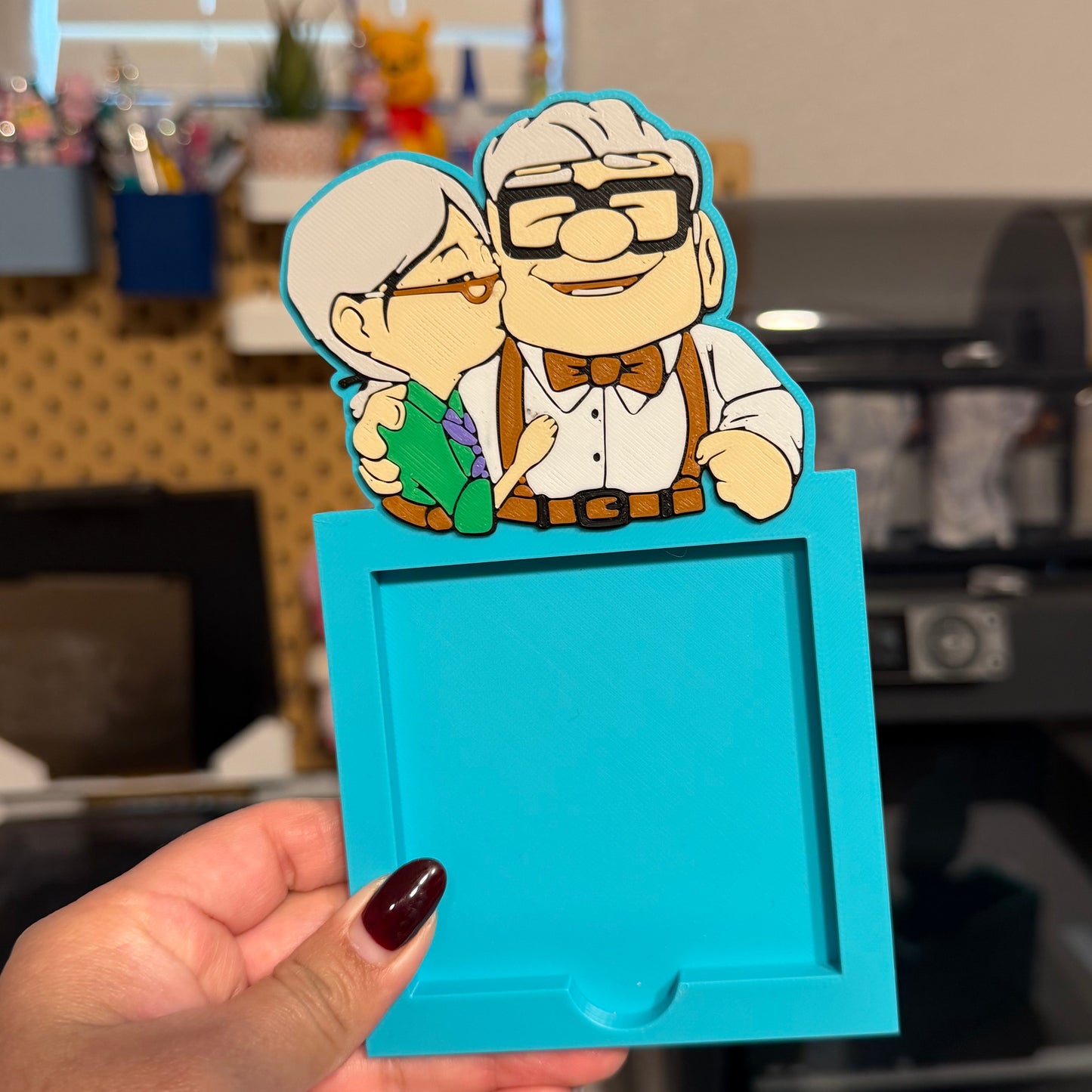 Adventure Old Couple Sticky Note Holder