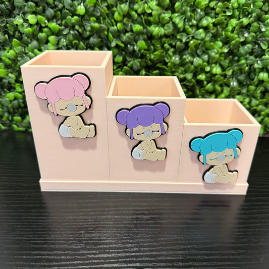 Bubblegum Girl 3 Compartment Organizer