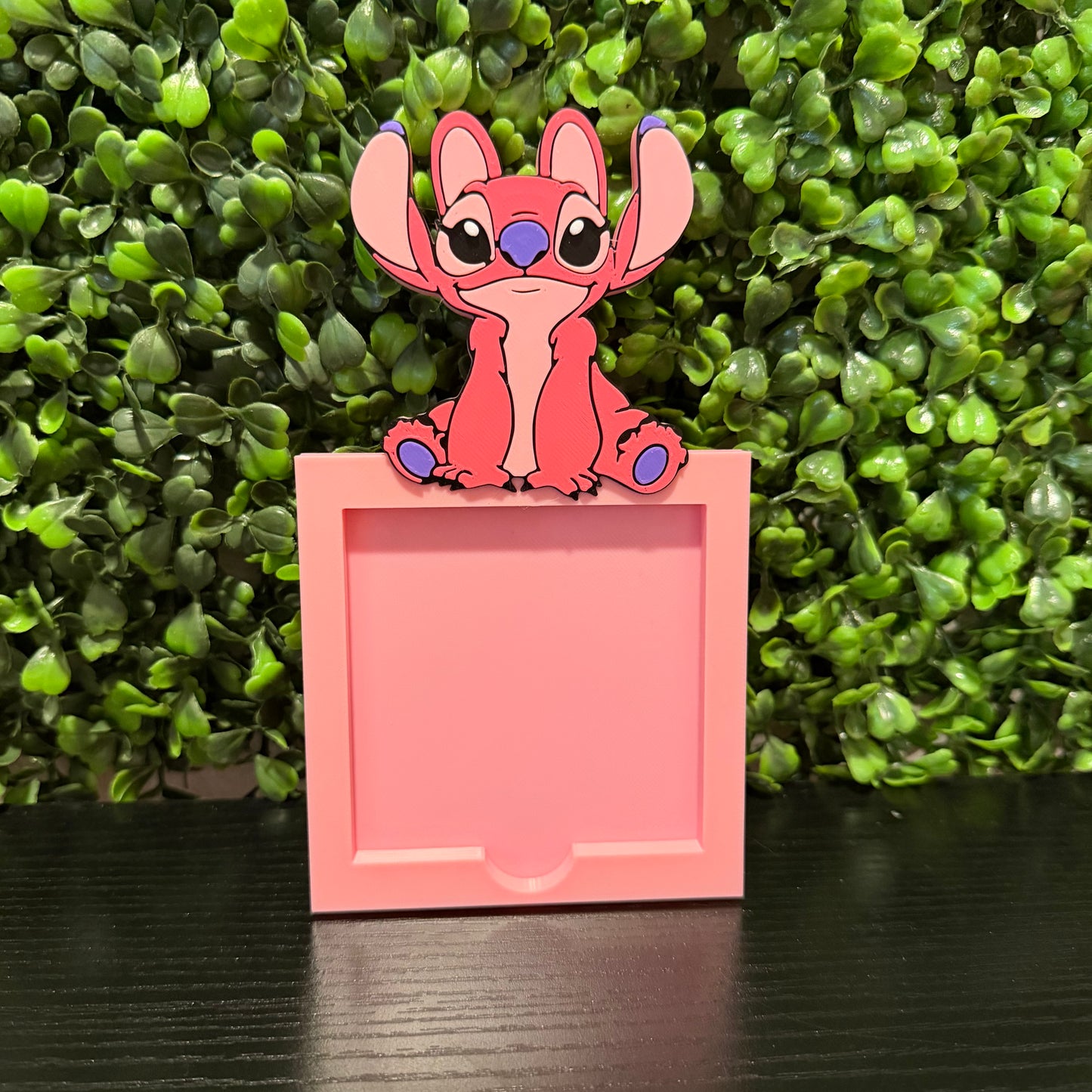 Pink Angel Sticky Note Holder