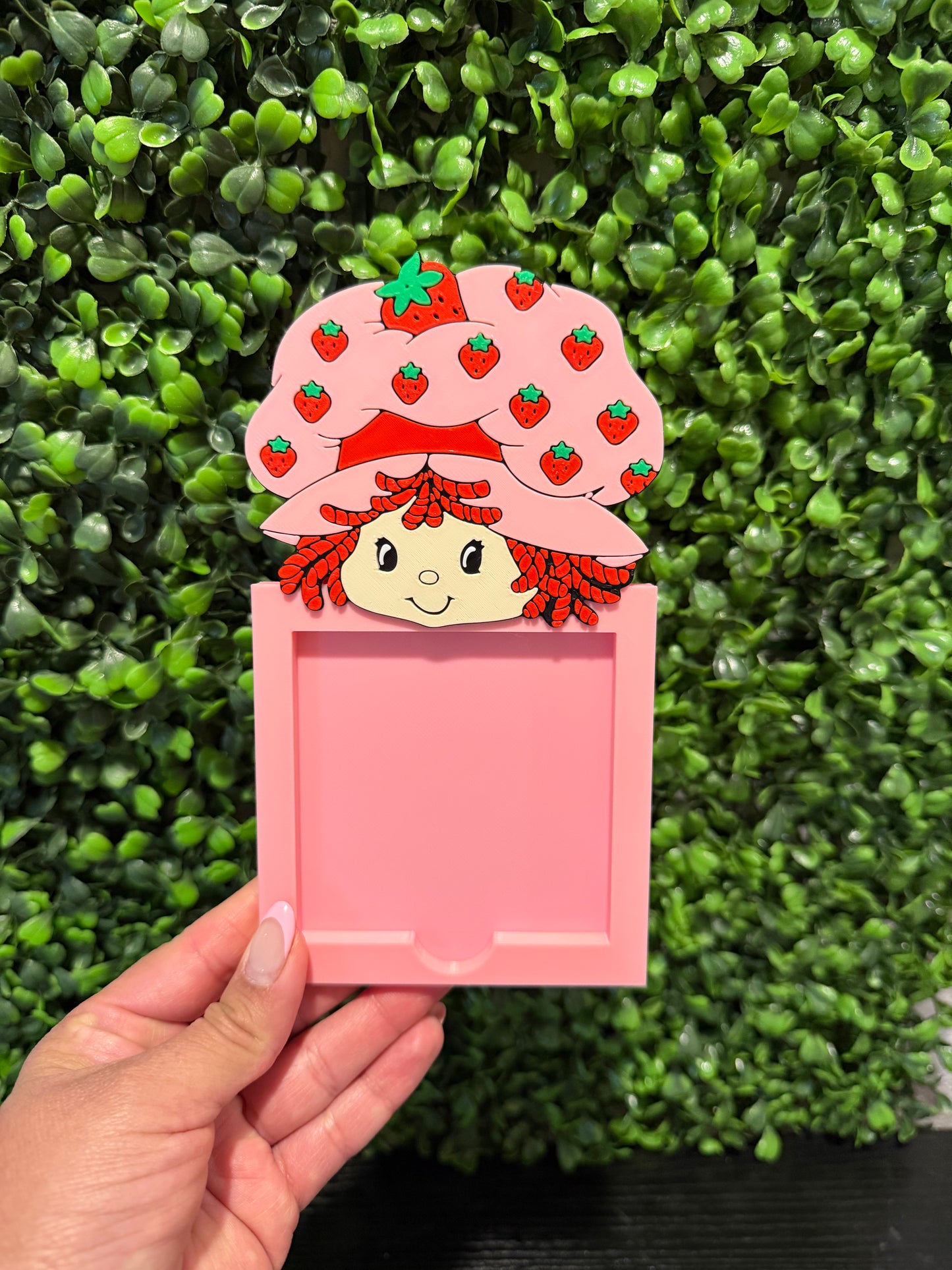 Strawberry Girl Sticky Note Holder