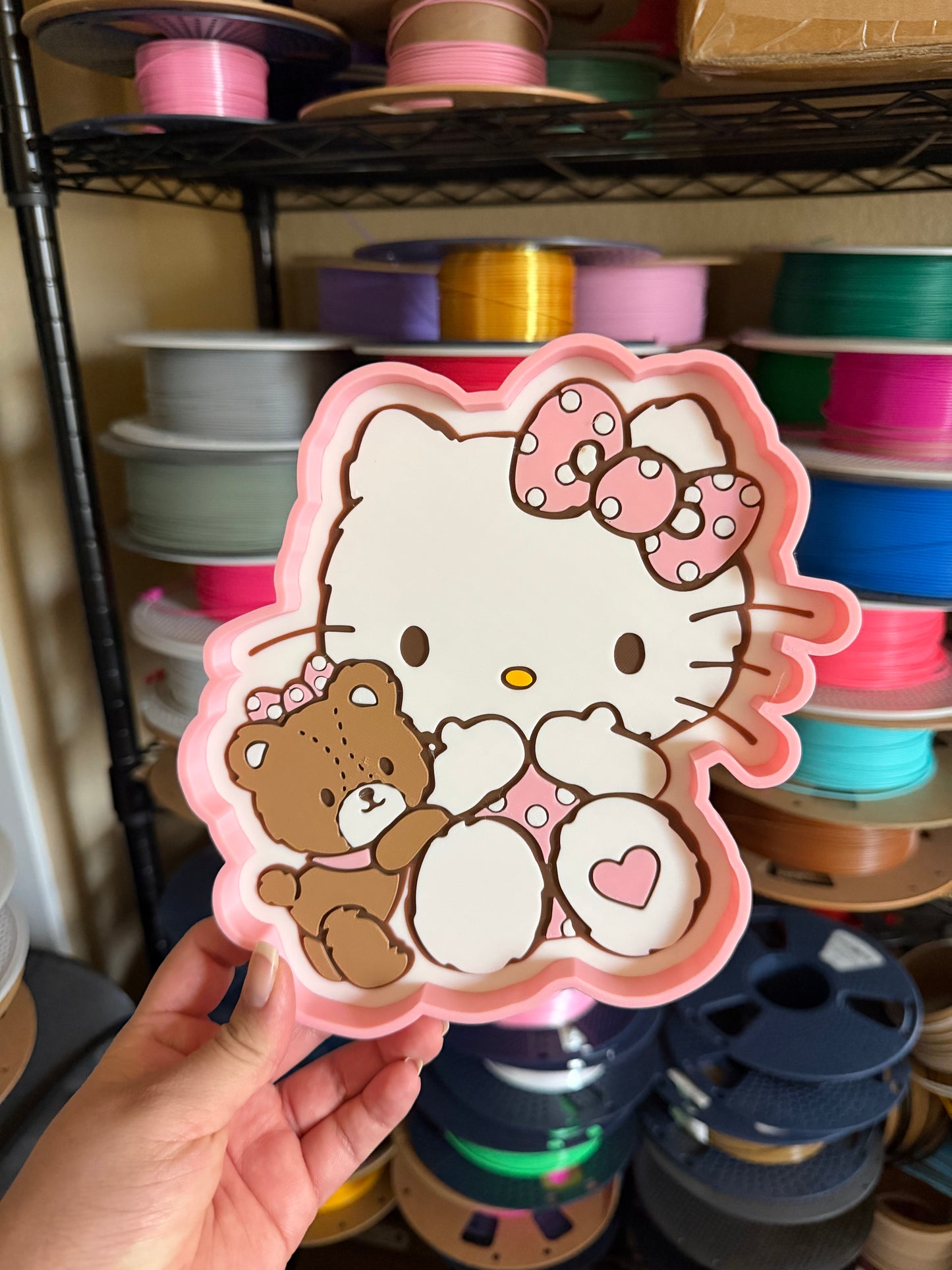 Cat with Teddy Multi Use Tray