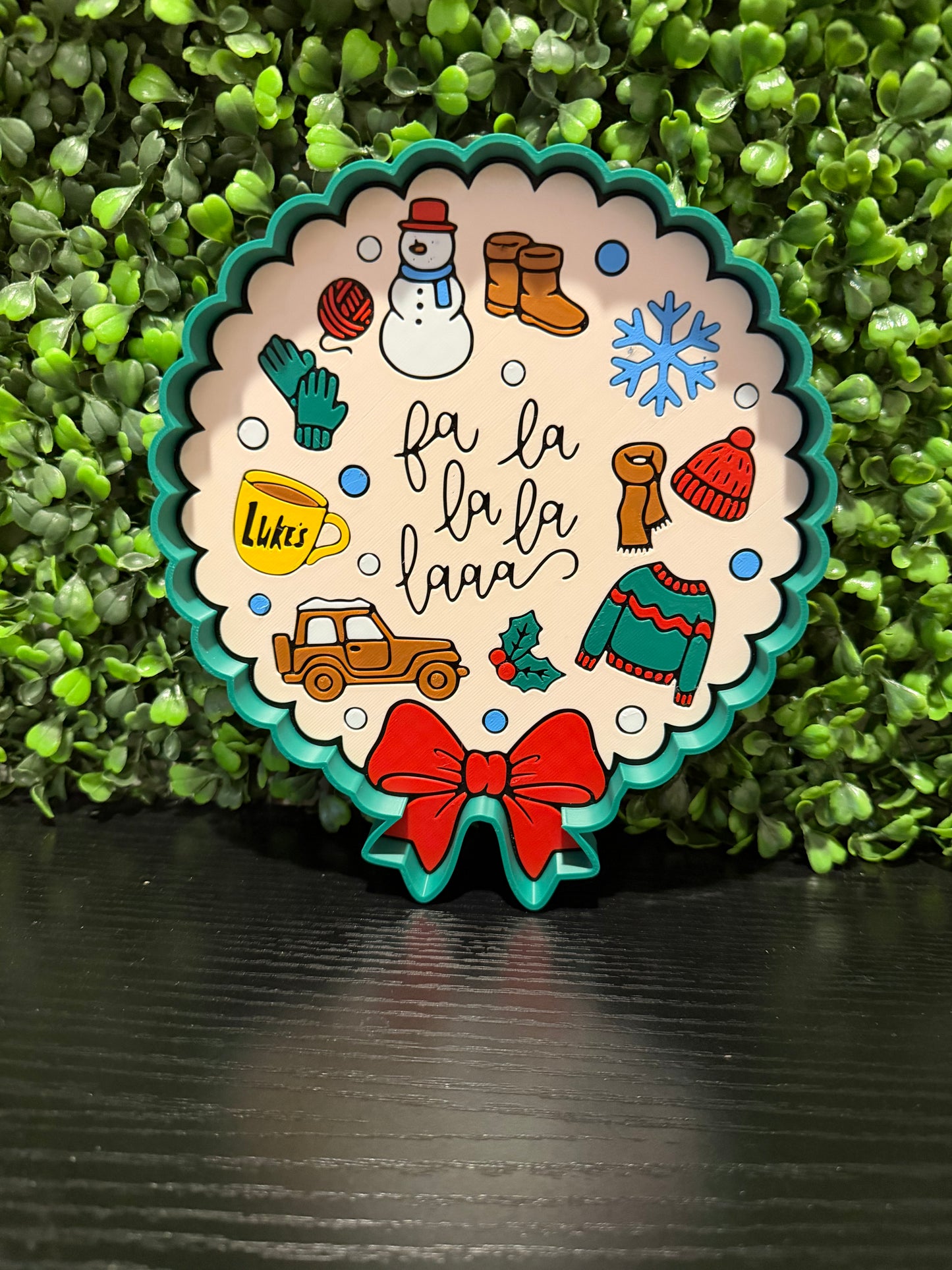 Fa La La Christmas Multi Use Tray