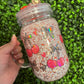 CUSTOM MADE 20 oz Mason Jar DRY Snow Globe