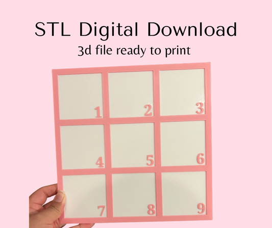 1-9 Number Board Digital Download