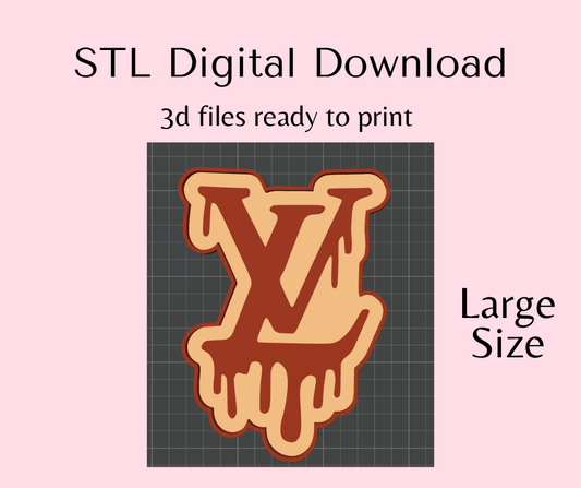 Large Drip lv Trinket Tray Multi Use Tray Digital Download