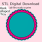 Blank Scalloped Tray Multi Use Tray Digital Download