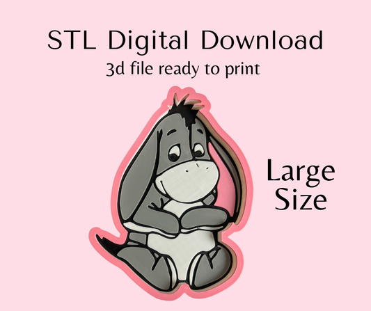 Large Size Baby Donkey Trinket Tray Digital Download
