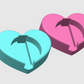 Single Heart Badge Reel Stand