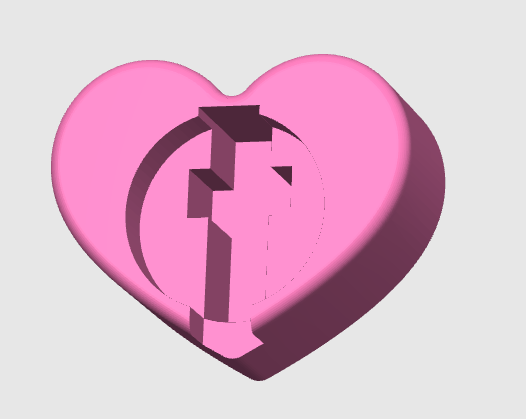 Single Heart Badge Reel Stand