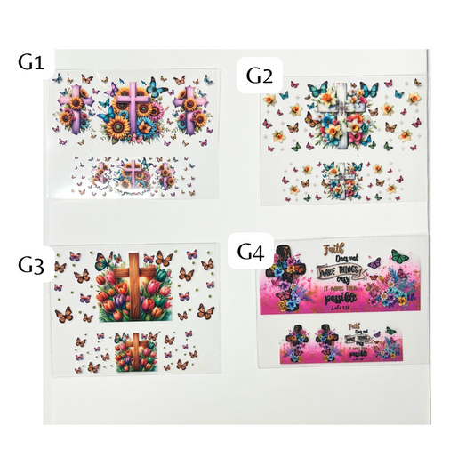 Faith Cross Christian Mini Wraps