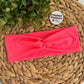 Neon Pink Ribbed Solid Color Headband