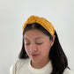 Yellow Top Knot Headband