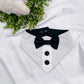Tuxedo Dog Bandana with Snap Ons