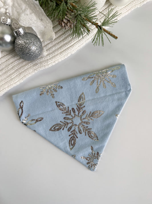 Snowflakes- Over The Collar Dog Bandanas