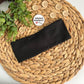 Black Ribbed Solid Color Headband