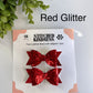 Pig Tails Faux Leather Bows