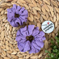 Lavender Ribbed Scrunchies