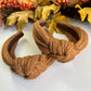 Brown Sweater TopKnot Hard Headband
