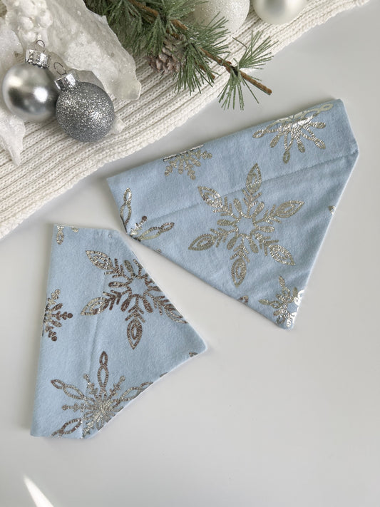 Snowflakes- Over The Collar Dog Bandanas