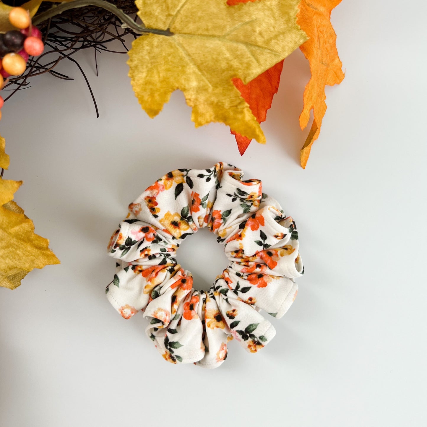 Autumn Floral- Scrunchies