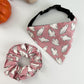 Ghosts on Pink- Over The Collar Dog Bandana