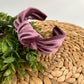 Lavender Velvet TopKnot Hard Headband
